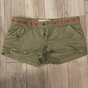 Hollister Green Shorts